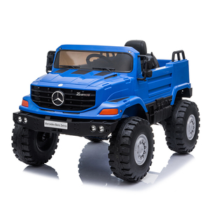 Voitures électriques 12 volts 2 roues motrices pour enfants, <span class=keywords><strong>camion</strong></span> Benz <span class=keywords><strong>Zetros</strong></span> sous licence, nouvelle voiture télécommandée pour enfants, fonctionnant sur batterie - Product Image 3