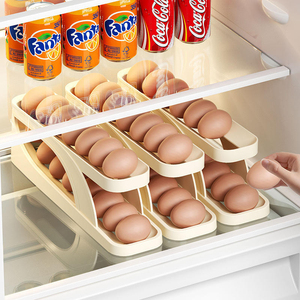Contenedor de Huevos Deslizante de Plástico Oppbag para Refrigerador, de Cuatro Niveles, con Rodillo Automático, a Prueba de Caídas, para Encimera de Cocina - Product Image 4