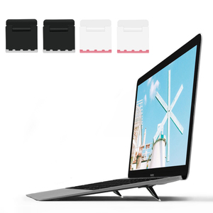 Support ergonomique pour ordinateur <span class=keywords><strong>portable</strong></span>, 2 pièces/ensemble, pliable et <span class=keywords><strong>portable</strong></span>, coussinets antidérapants, prend en charge les ordinateurs portables Macbook/Windows, gain de place - Product Image 2