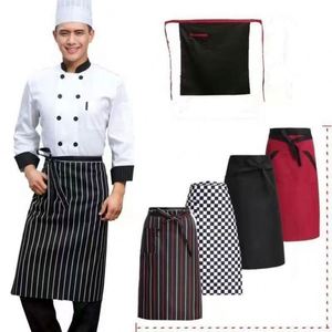 Custom Design Half Waist Bib <b>Apron</b> Sleeveless Polyester Cafe Half <b>Apron</b> with Printed Logo <b>for</b> Food <b>Cooking</b> - Product Image 1