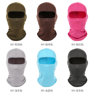 Masque facial de cyclisme printemps-été en soie glacée, coupe-vent, protection solaire, couvre-tête pour activités de plein air, unisexe - Product Image 3