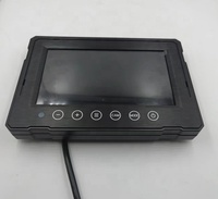 Botón táctil de 7 pulgadas impermeable AHD 1080P 720P Monitor soporte multilingüe con entradas de vídeo de 2 vías para barcos cosechadora carretilla elevadora