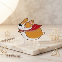 Fabrieksgemaakte verzilverde metalen ambachten groothandel Chinees Nieuwjaar feeën thema glitter UV-geprinte letterpress pins badge reversbadge