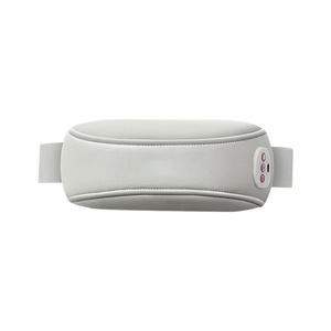 Masajeador lumbar con función de calentamiento y amasamiento, cinturón de soporte lumbar recargable para aliviar el dolor, color blanco - Product Image 1
