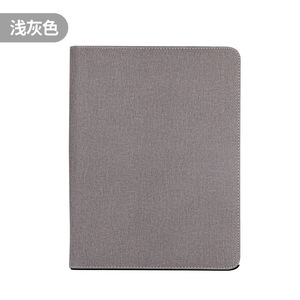 A4 danh mục đầu tư kinh doanh tập tin thư mục da dây kéo danh mục đầu tư với bút điện thoại chủ tùy chỉnh dập nổi biểu tượng tài liệu Túi máy tính xách tay - Product Image 5