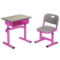 Chaise d'école moderne à hauteur réglable, structure en plastique et métal, pour les élèves du lycée et des universités, mobilier de classe