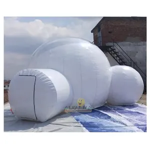 Sala de acampamento inflável grande, tenda igloo inflável da bolha