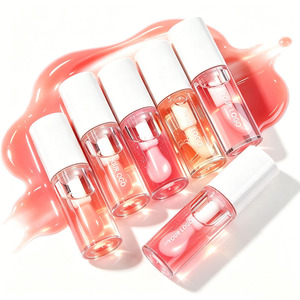 Private Label Fruit Lip Oil <b>Clear</b> Lip <b>Gloss</b> Hydrating Plumping Glass Shine OEM ODM Custom Packaging - Product Image 2