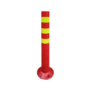 Usine haute Flexible Bollards PU Avertissement Post Sécurité routière Traffic Delineator Post 75cm 100cm - Product Image 3