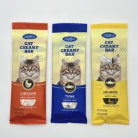JOYSING Barres de friandises pour chats 4 pièces en sachet Barre crémeuse pour chats Aliment humide pour animaux OEM ODM