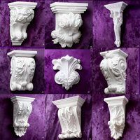 Rosace sculptée en plâtre GRG moderne à prix compétitif, respectueuse de l'environnement, pour usage extérieur en hôtellerie
