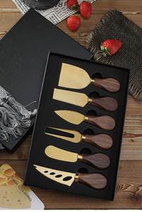 Juego de Cuchillos para Queso de Acero Inoxidable Ecológico de 4 y 6 Piezas con Tenedor para Crema, Utensilios de Repostería para Cocina, Aptos para Lavavajillas - Product Image 3