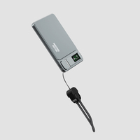 LC1C2 Batería Externa Magnética Digital de 10000mAh, la Más Pequeña, 13N N52, 15W Inalámbrico, 20W de Salida, Apta para Avión, 3C, con Cordón