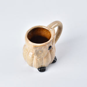 Taza Híbrida de Cerámica con Diseño de Búho y Calabaza, 16oz, con Esmalte Reactivo, para Cerveza, Café, Té, Vajilla Creativa con Diseño de Animales para Halloween, Apta para Lavavajillas - Product Image 2