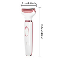 Ensemble de nettoyage électrique multifonctionnel pour femmes, rechargeable par USB, adapté aux sourcils, au nez, au visage, aux jambes, design portable