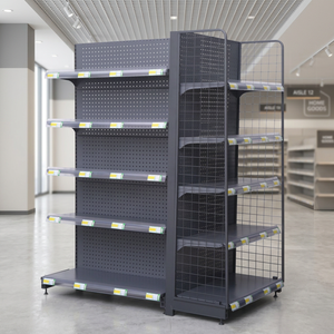 Estantería Metálica Moderna de Doble Cara para Supermercado, Resistente, con 5 Niveles, para Exhibición de Productos en Tiendas de Conveniencia y Comercios - Product Image 5
