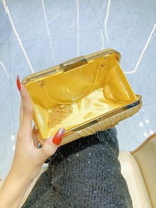 New Cross-border Flash Rhinestone Clutch Bag Handbag <b>Party</b> <b>Box</b> Dinner Bag PVC Closure Daily Use Tanjing - Product Image 3