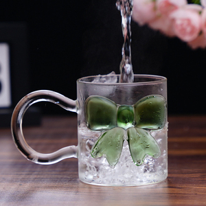 Disponibile in Diversi Colori, Tazza in Vetro Borosilicato da 400ml con Design Innovativo a Fiocco - Product Image 5