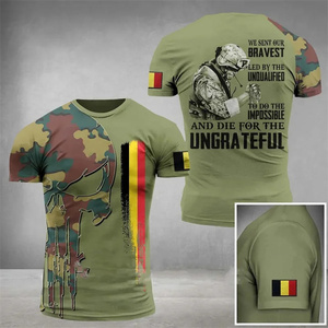 <span class=keywords><strong>Camiseta</strong></span> con estampado de camuflaje de la bandera de Bélgica impresa en 3D para hombres y niños, <span class=keywords><strong>camiseta</strong></span> con gráfico de camuflaje, ropa deportiva informal belga de secado rápido para hombre - Product Image 6
