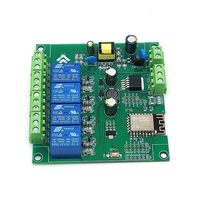 Module de relais WIFI ESP8266 à quatre canaux pour développement secondaire, convertisseur DC, interface I2C, kit de carte de développement pour OS Linux