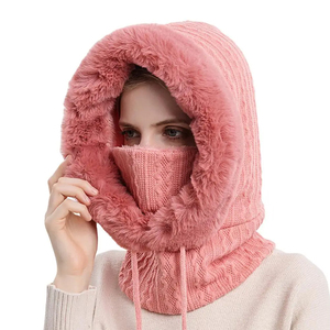 Wholesale Winter Warm Fleece Hat Hood Windproof Breathable Thermal Neck <b>Scarf</b> Face Outdoor Cycling Hiking Motorcycle - Product Image 4