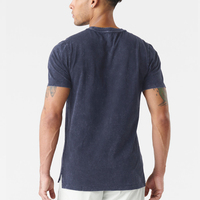 Logo personnalisé Ras Du Cou Lavage À L'acide Mode Workouts Cool T Shirt Pour Hommes