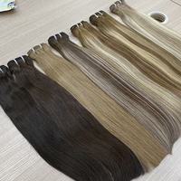 Extensions de cheveux Remy 100% naturels vietnamiens, double trame, pointes épaisses, plusieurs couleurs disponibles