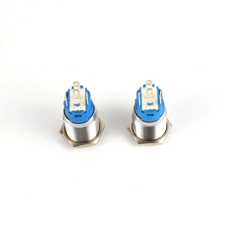12/16/19 mm Waterproof IP65 12 Volt Illuminated Lighted ON OFF Led 4x4mm Micro Tactile Pcb Kitchen hood Push Button switch
