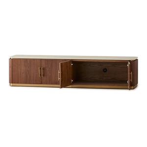 New Design Living Room TV Stand <strong>Wooden</strong> <strong>Base</strong> Sintered Stone Top High Quality TV <strong>Cabinets</strong> - Product Image 5
