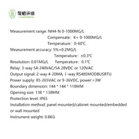 Analyseur de nitrate en ligne Capteur NH4 NO3 personnalisable pour l'eau et les eaux usées Support OEM spécifique à l'industrie