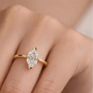 Round Lab Grown Diamond <b>Solitaire</b> Engagement <b>Ring</b> Rose Gold Plated IGI Certified Luxury Wedding & Party Jewelry - Product Image 5