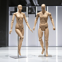 Mannequin robotique unisexe sans tête pour présentation de bijoux, modèle sportif, pose debout, articulations mobiles, en fibre de verre, pour adultes