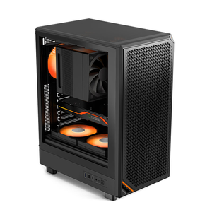 Boîtier de jeu pour ordinateur Hurricane Beast prend en charge le refroidissement par eau 240 et les cartes mères ITX, MATX, ATX avec surface en maille - Product Image 4