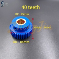 Rouleau d'amortissement à 40 dents en nylon 84*25*46, rouleau à eau, roue dentée à 40 dents pour machine d'impression offset Komori, pièce de rechange