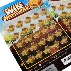 Cartes de loterie créatives avec motifs de dessins animés et impression à gratter gagnante - Product Image 5