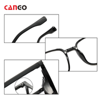 Lunettes carrées à lentille plate anti-lumière bleue Tendance et populaire