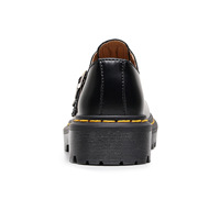 Nouveau noir marche Style chaussures mode chaussures femmes 2024 en cuir véritable bottes fond épais bout rond Mary Jane chaussures femme