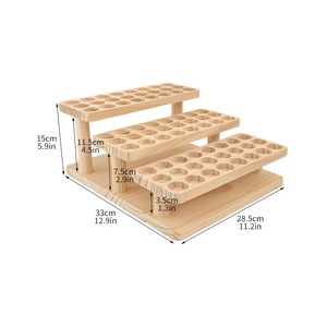 Soporte <span class=keywords><strong>para</strong></span> lápices labiales de <span class=keywords><strong>madera</strong></span> Tubo de 3 niveles <span class=keywords><strong>Herramienta</strong></span> de <span class=keywords><strong>madera</strong></span> Exhibición de aceite esencial Organizador de almacenamiento <span class=keywords><strong>para</strong></span> <span class=keywords><strong>herramienta</strong></span> de brillo de labios cosmético - Product Image 4