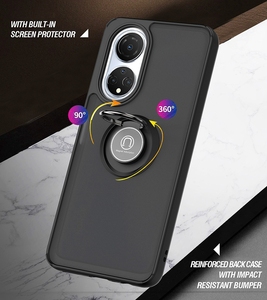 Coque de téléphone PC TPU mat avec anneau pour Huawei <span class=keywords><strong>Honor</strong></span> X7 <span class=keywords><strong>X8</strong></span> X9 Nova 9 SE - Product Image 4