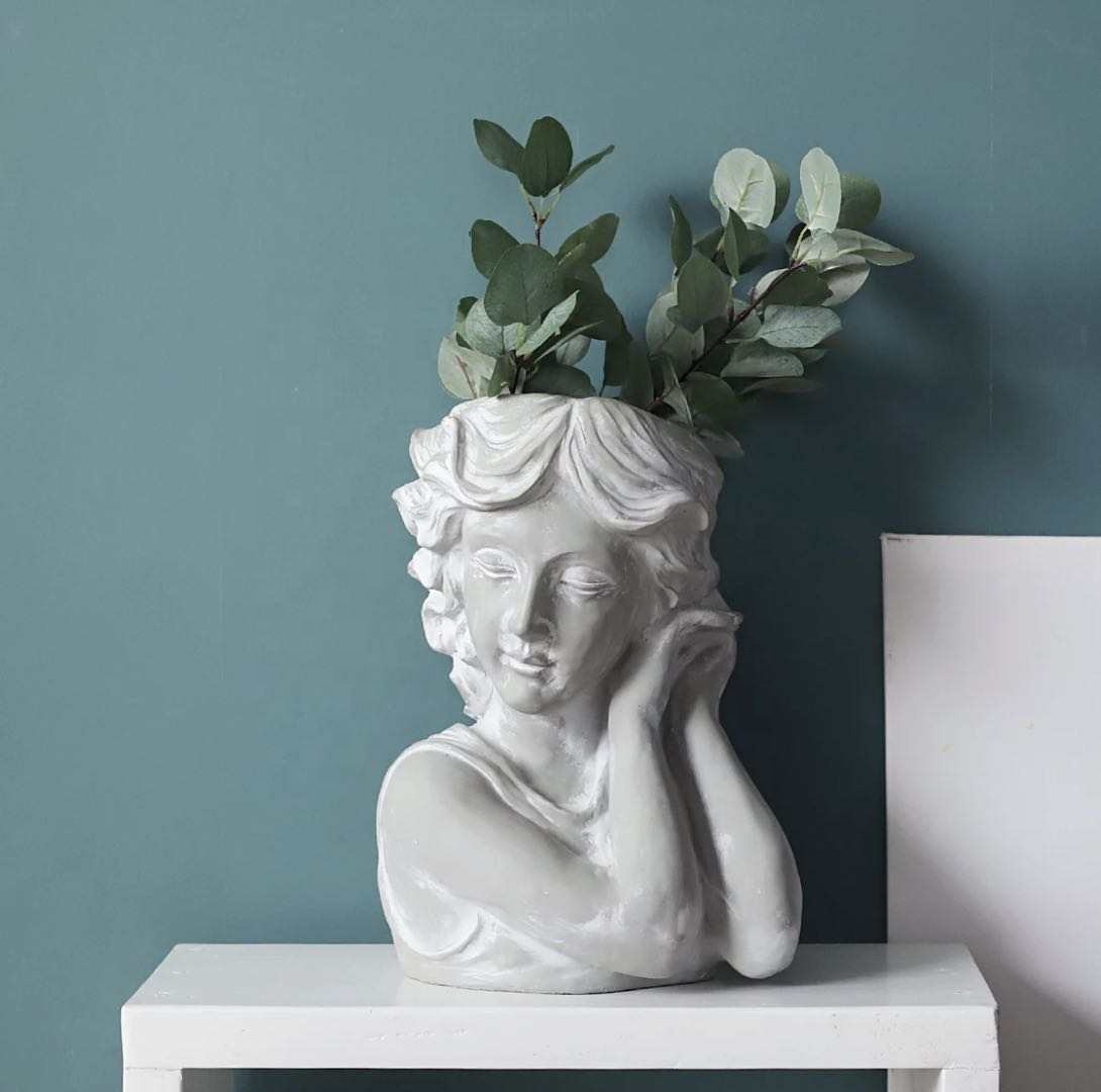 Миланское украшение для дома, морщинистая абстрактная смола, белая Современная ваза для цветов, Италия, оригинальный декор, индивидуальный стиль, цветной дизайн, оригинальный дизайн