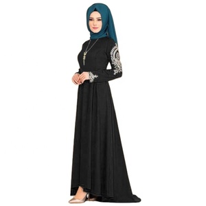 2024 का नया उत्पाद अबाया दुबाई मानसून आर्बी शाम ड्रेस स्कर्ट प्रिंटिंग लंबी आस्तीन मोरोक महिला कफ्तन - Product Image 1