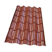 0.8MM PVDF 4m 6m Spécifications Panneau ondulé en aluminium coloré personnalisé/Feuille de toiture en zinc galvanisé