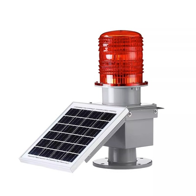 Aircraft Warning Light Red Color Airport Runway Lighting Project 122 Ow Intensity Double Telecom Tower Aviation Obstruction Lamp