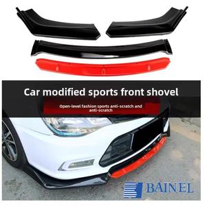 Bainel universale piccolo bordo anteriore labbro di protezione rossa ABS rivestimento anteriore paraurti anteriore a tre sezioni labbro anteriore quattro sezioni - Product Image 4