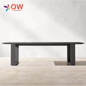 <span class=keywords><strong>Ensemble</strong></span> <span class=keywords><strong>de</strong></span> <span class=keywords><strong>table</strong></span> à manger en aluminium moderne pour hôtels, villas, cours, <span class=keywords><strong>8</strong></span> <span class=keywords><strong>personnes</strong></span>, tables <span class=keywords><strong>et</strong></span> chaises d'extérieur, chaises <span class=keywords><strong>de</strong></span> <span class=keywords><strong>jardin</strong></span> - Product Image 4