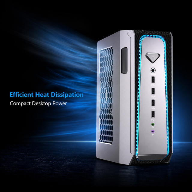 Mini Workstation PC With RTX Graphics RTX 5070 12GB Gaming Mini PC With Dual Gigabit Ethernet Windows Linux Support Ddr5 Pcie4.0