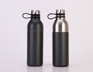 Custom Acacia Lids Insulated Double Wall Small Mouth 18/8 Stainless Steel Vacuum <b>Flask</b> Water <b>Bottle</b> - Product Image 1