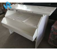 Cabine de DJ en aluminium avec éclairage LED Sgaier, bureau de DJ pliable, équipement de DJ portable à vendre