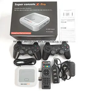 Super konsole X Pro 64GB/128GBTF-Karte Wifi-TV-Videospiel konsole Integrierte 30000/50000 Spiele für PSP/N64/PS1 Classic-Spiele konsole