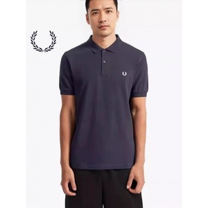 <span class=keywords><strong>PERRY</strong></span> T-shirt Polo d'été pour homme en coton brodé à manches courtes, couleur unie, style décontracté-chic - Product Image 4